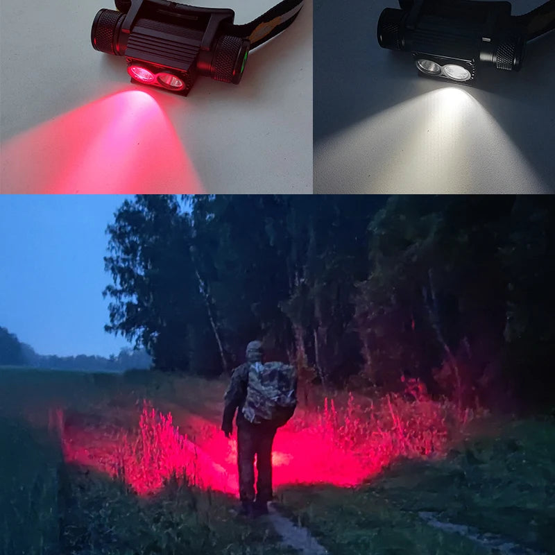 Rechargeable Bright White Light head lamp
