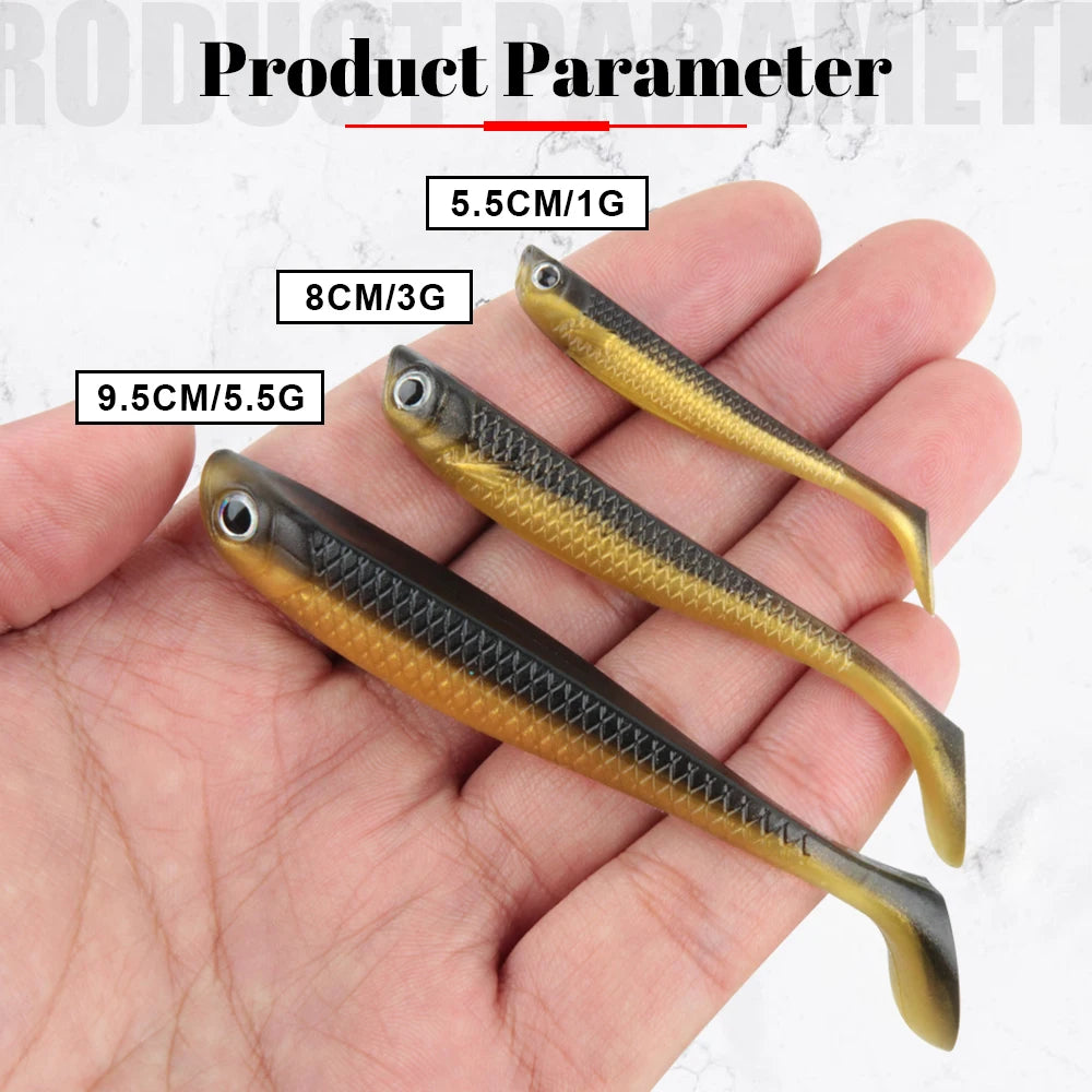 Plastic Bass Fishing Lure