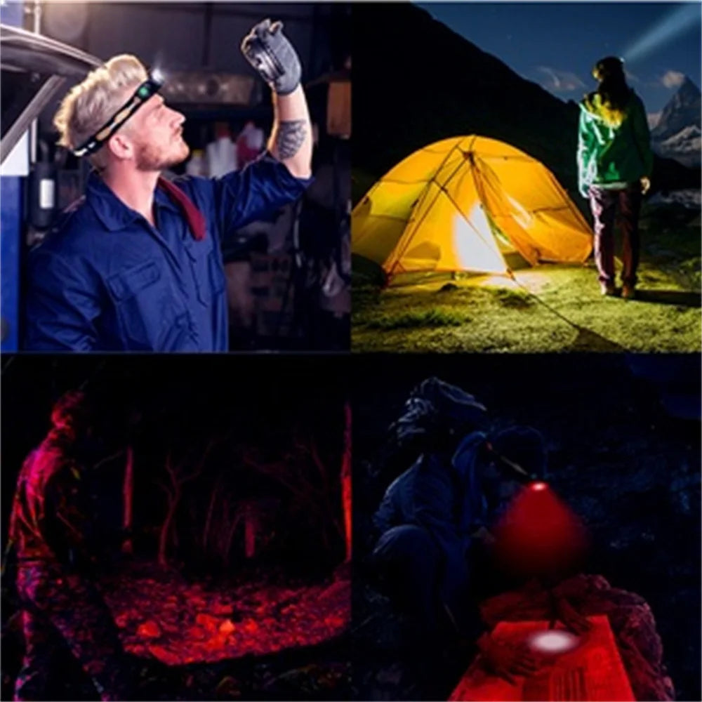 Rechargeable  Bright White Light head lamp