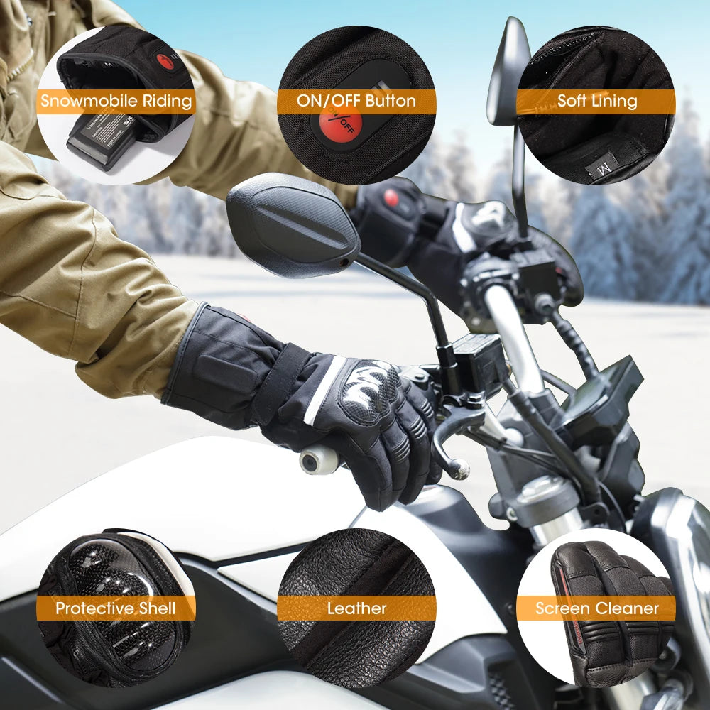 100% Waterproof Heated Gloves