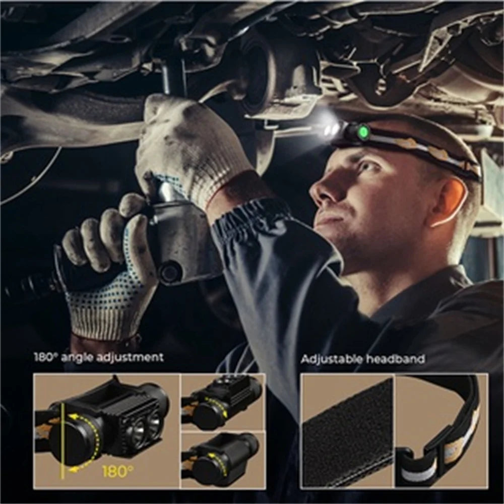 Rechargeable  Bright White Light head lamp