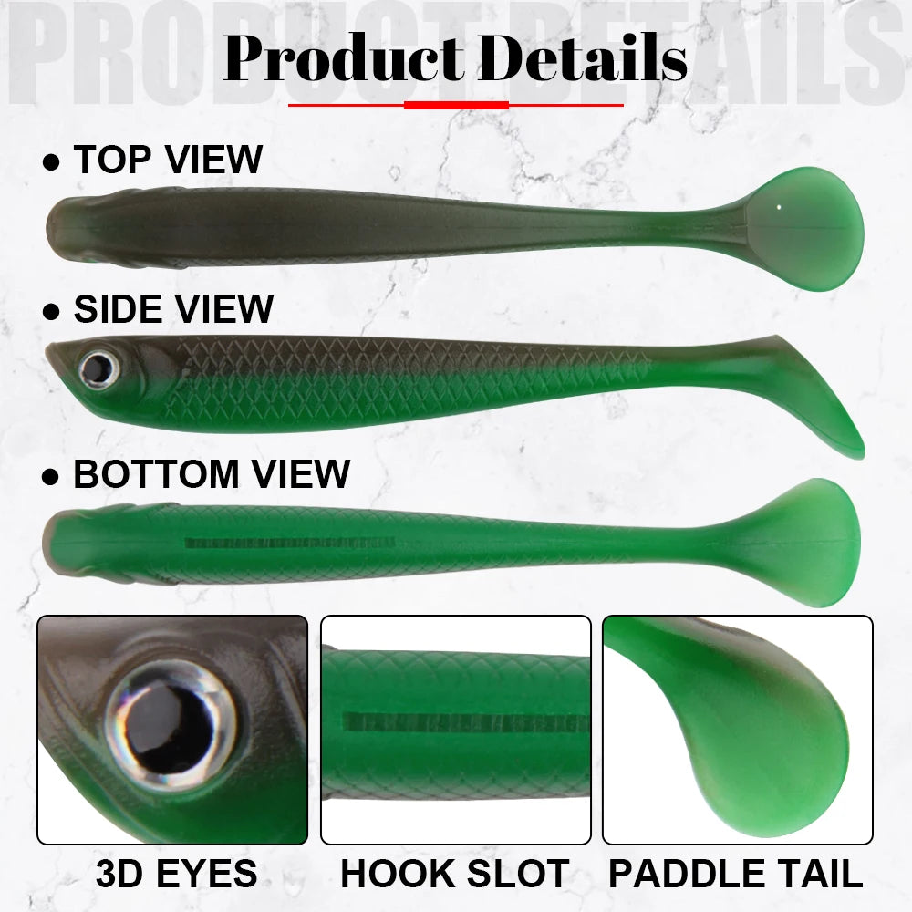 Plastic Bass Fishing Lure