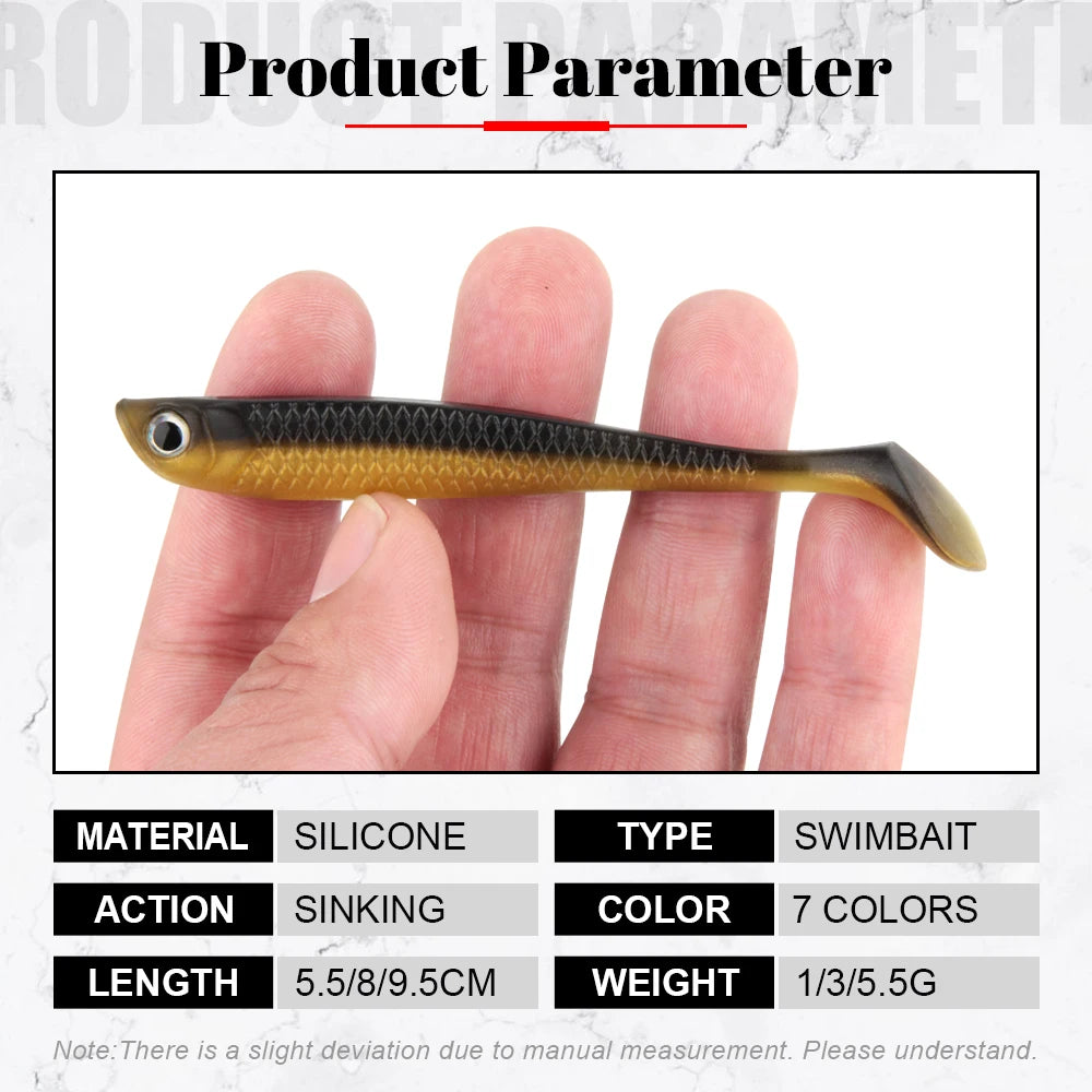 Plastic Bass Fishing Lure