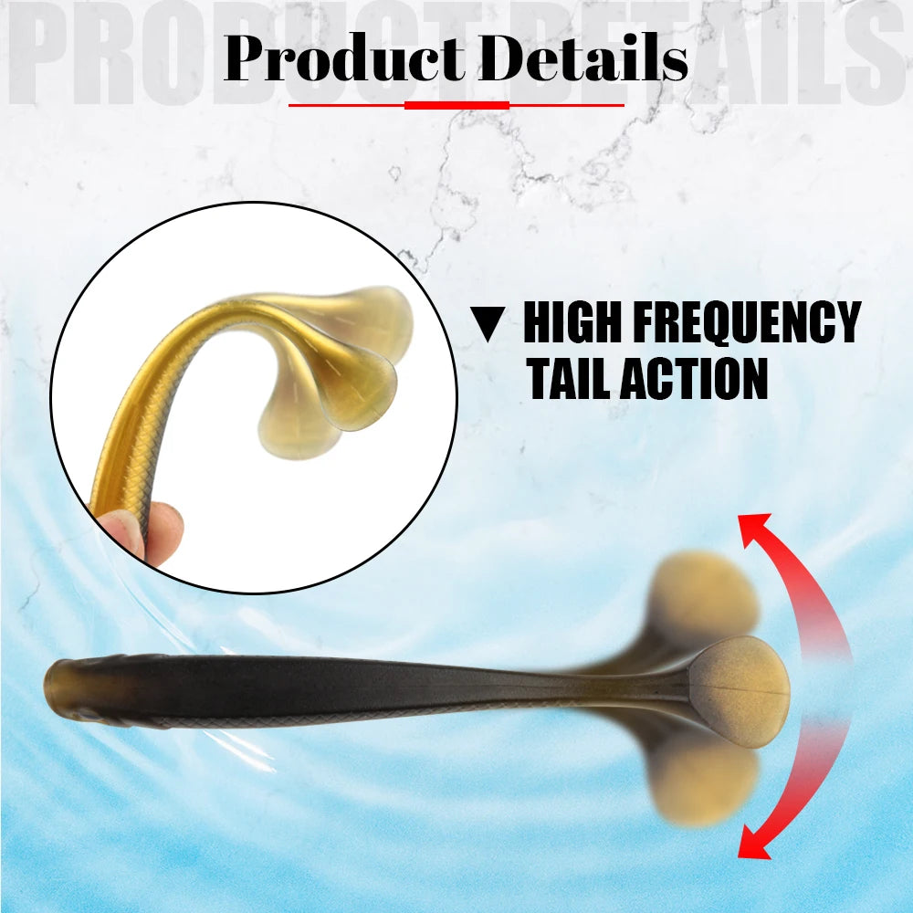 Plastic Bass Fishing Lure